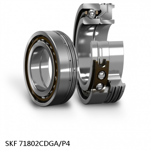 71802CDGA/P4 SKF Super Precision,Super Precision Bearings,Super Precision Angular Contact,71800 Series,15 Degree Contact Angle